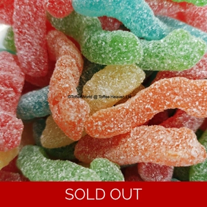 Toxic Waste Worms - Sour and Chewy Jelly Gummy Worm Sweets